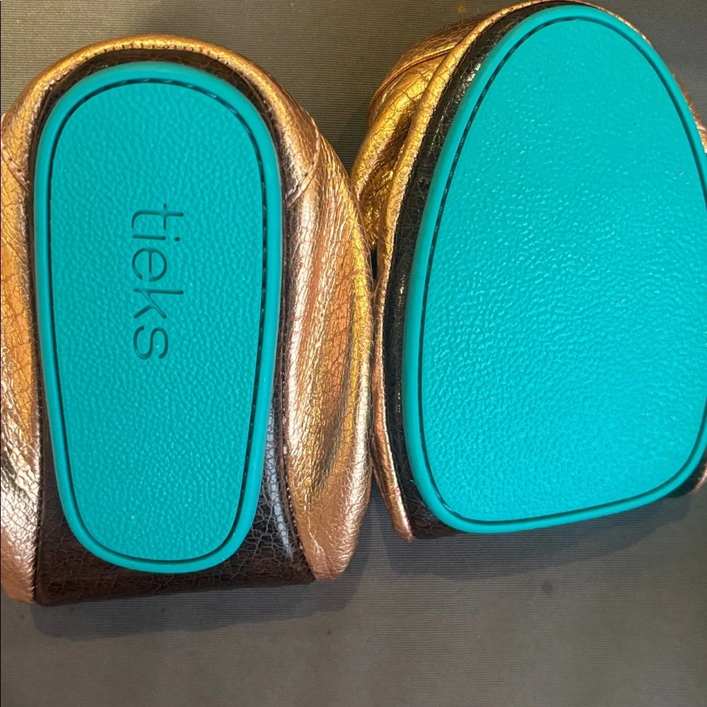 Tieks rose gold glam 8 NIB